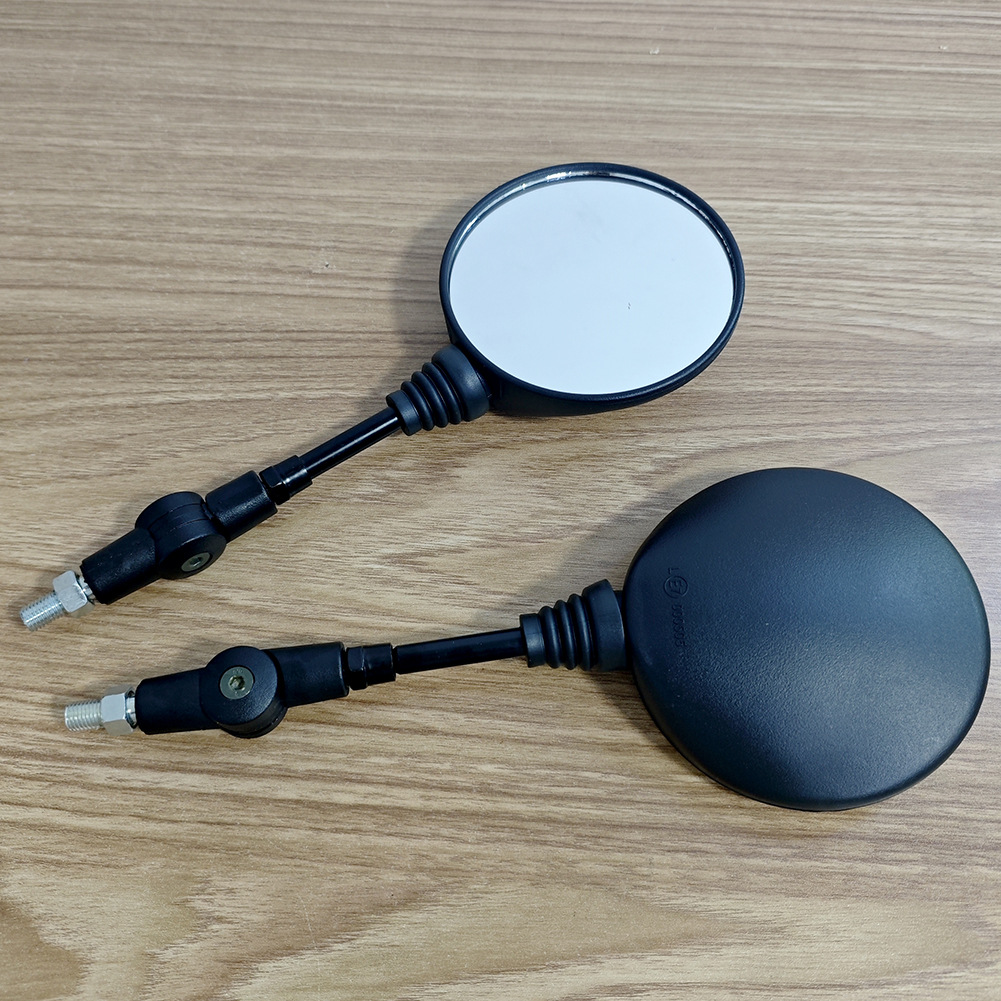 Motorcycle Modified Rearview Mirror with Large Folding Reflective Surface, Manufacturer's Best-Selling Round Foldable Rearview Mirror