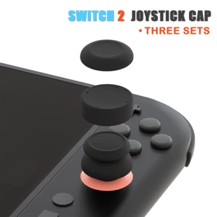 Крышка-накладка на джойкон Nintendo Switch 2, силиконовая защитная крышка Switch 2, крышка для кнопок 3D, поднимающая высоту, 6 шт.