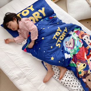 Toy Story Sleeping Bag for Children, Spring, Autumn, and Winter Anti-Kick Quilt Artifact for Babies and Kids, Camping Baby Anti-Startle