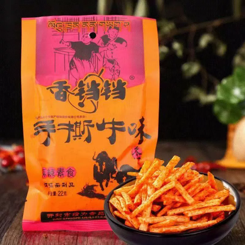 香铛铛 Drunk ghost hand-pulled beef-flavored spicy strips childhood classic nostalgia to satisfy campus spicy snack wholesale