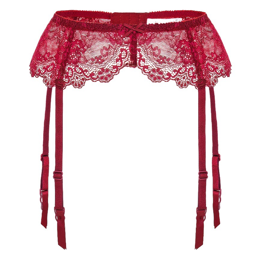 Varsbaby ultra-thin lace garter bow sexy lace socks clip adjustable length