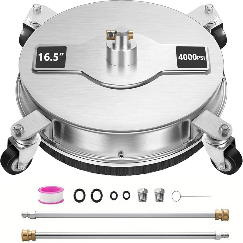 16.5inch Floor 1/4 Quick Connect High Pressure Household Cleaning Floor Washer Waterproof Splash-Proof Courtyard Pavement Cleaning