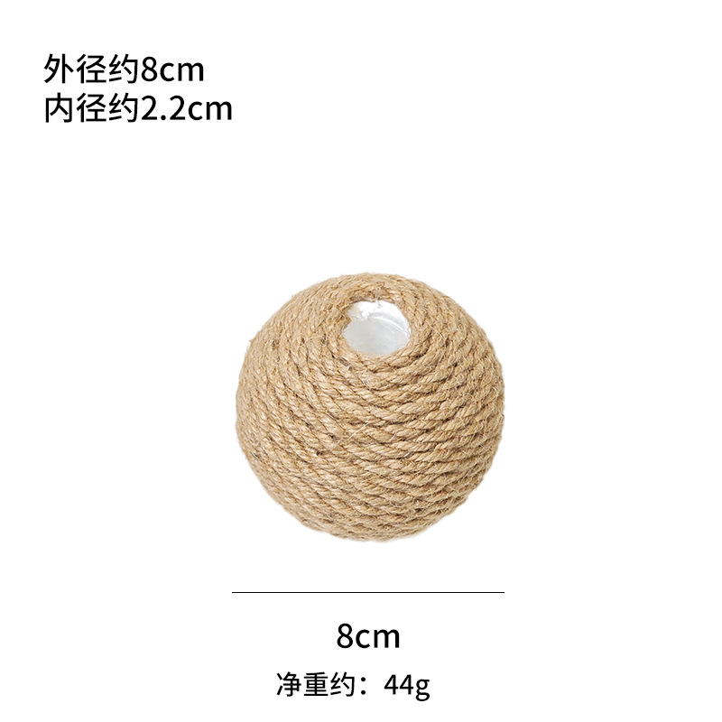 구멍이 있는 8cm 오리지널 컬러 사이잘 볼