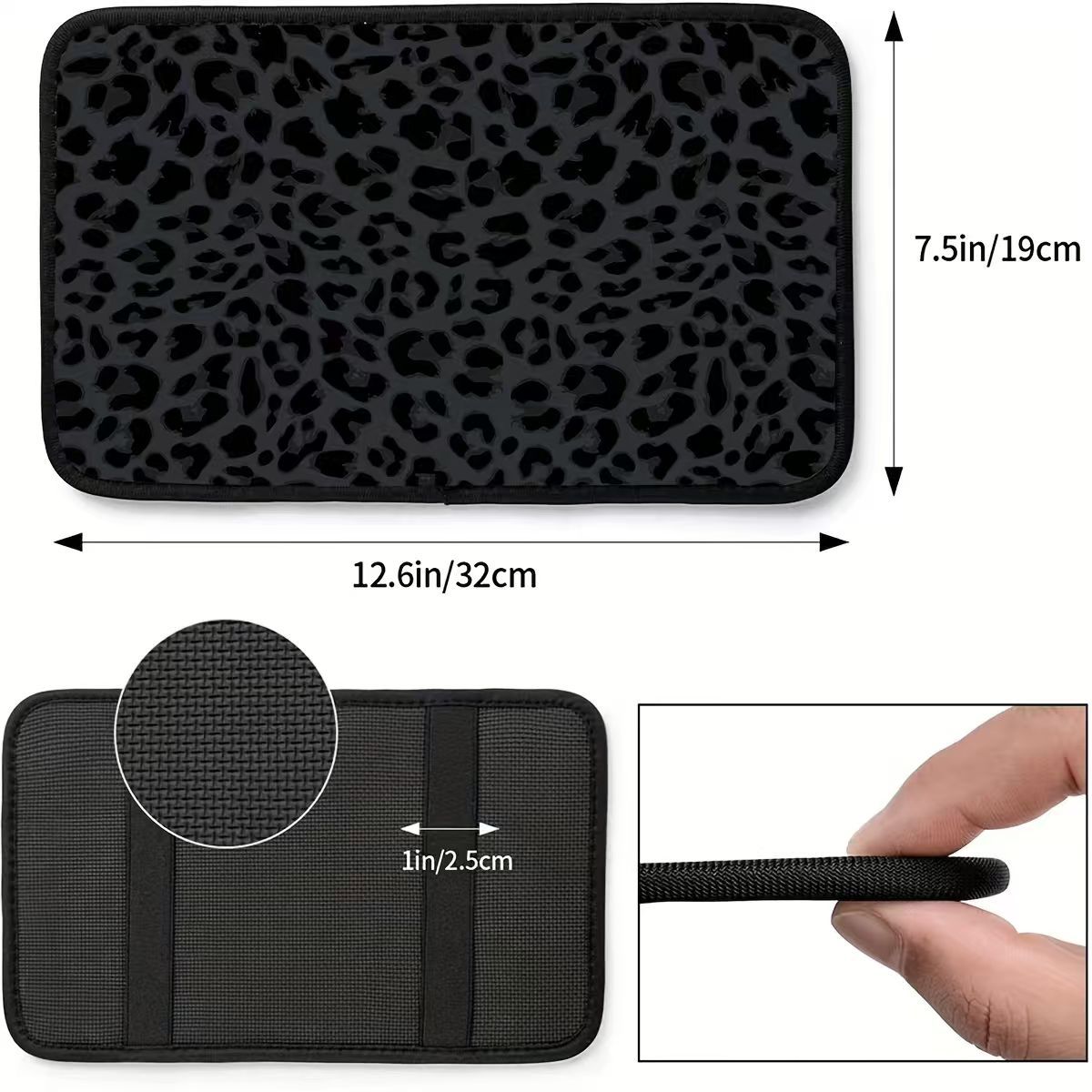 Cross-Border E-Commerce Black Leopard Print Universal Car Seat Cover, Popular in Europe and America, Temu, Mercado Libre, and Mexico