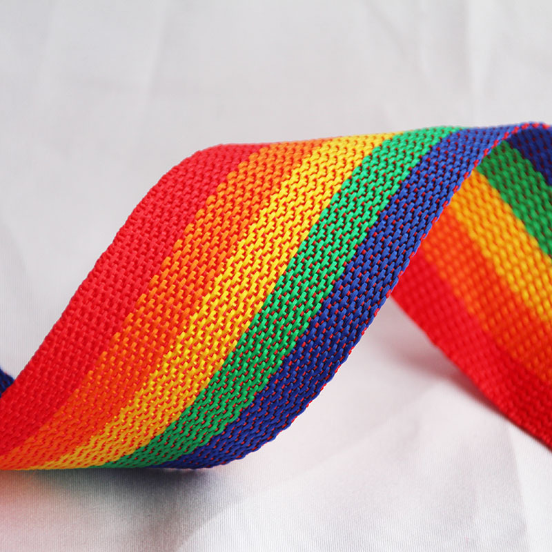 Rainbow Ribbon PP Polypropylene Ribbon Color Luggage Bundling Belt Colorful Beaded Portable Belt Packing Safety Belt Rainbow Ribbon PP Polypropylene Ribbon Color Luggage Bundling Belt Colorful Beaded Portable Belt Packing Safety Belt
