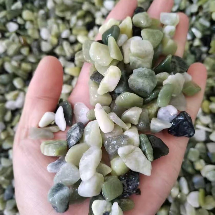 石子厂家搅拌各种颜色的彩色石子白卵石子碎石子颜色全工程用石子