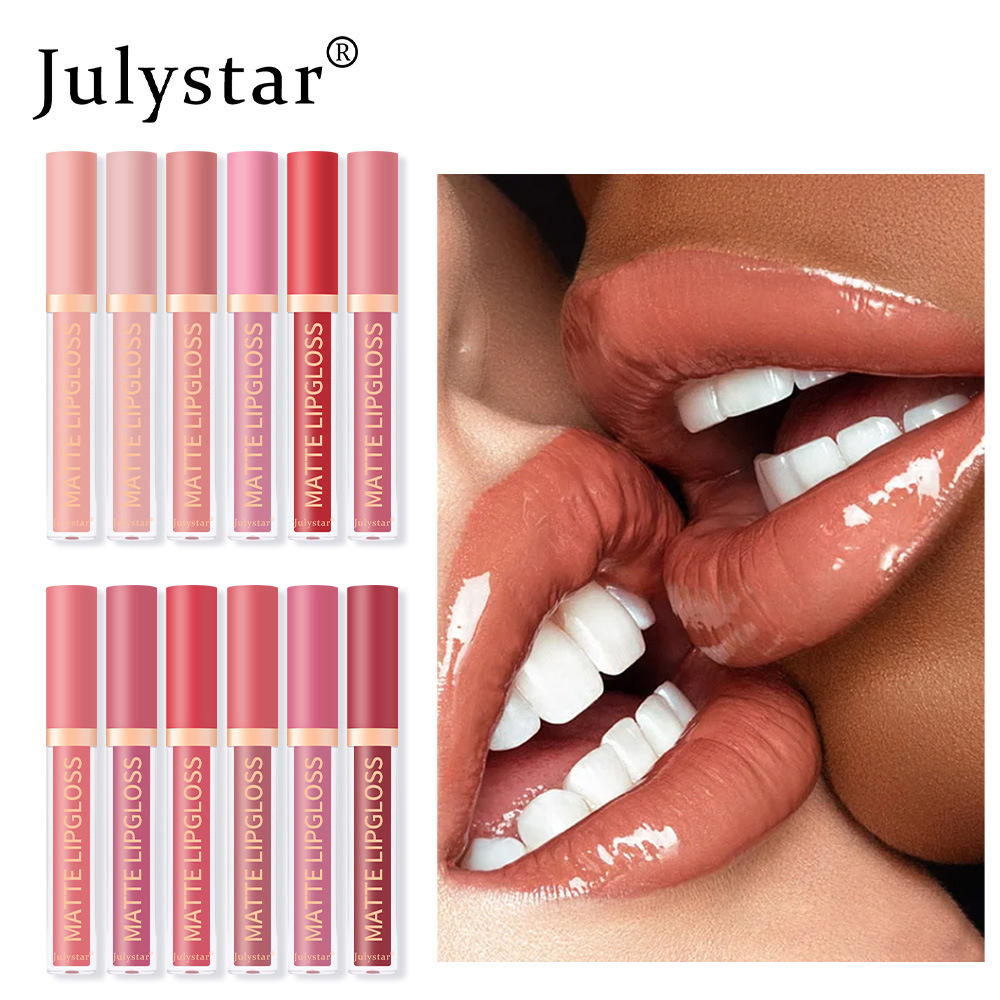 Ensemble de maquillage carina hydratant longue durée qui ne se décolore pas, visage miroir brillant à l'eau et ensemble de rouge à lèvres moue_voghion.com