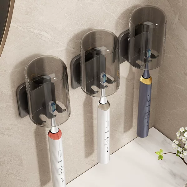 Toothbrush rack punch-free wall-mounted suction cup bathroom electric mouthwash Cup toothbrush cup storage suit