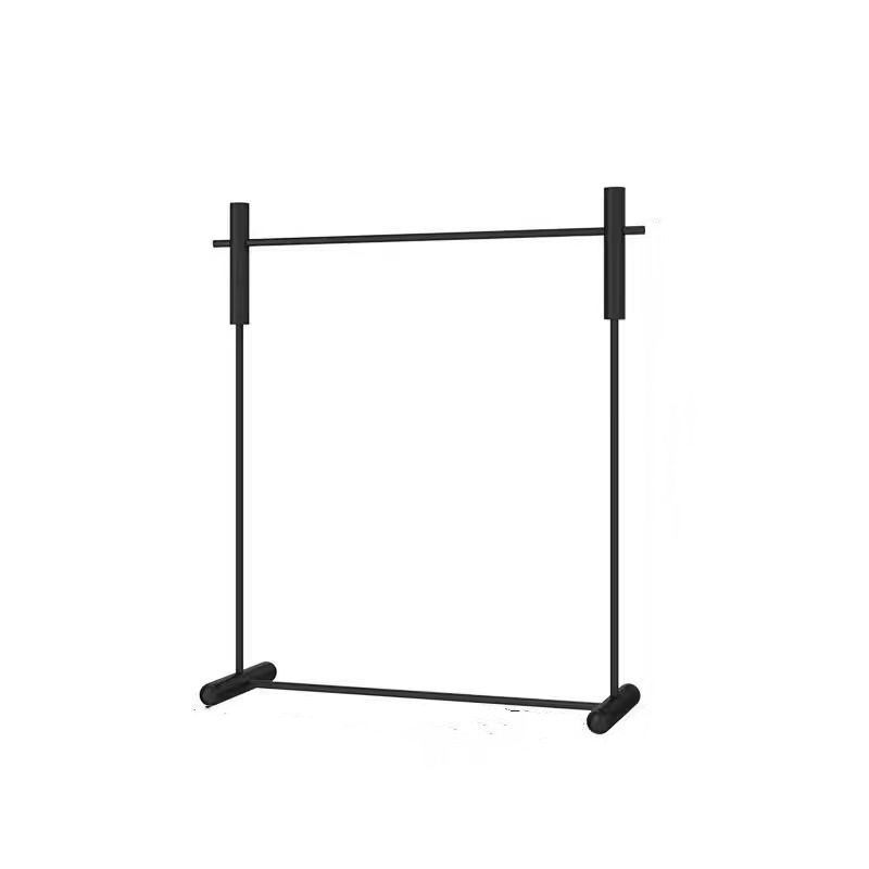 Estante de piso negro simple especial para tiendas de ropa, estante de exhibición de ropa, estante de exhibición de tiendas de ropa para hombres y mujeres