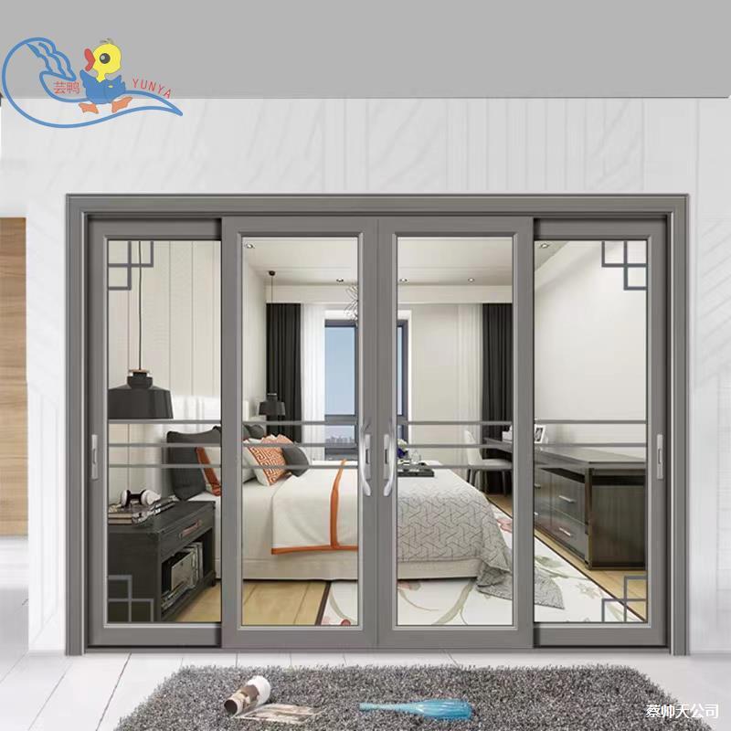 Aluminum Alloy Heavy-Duty Folding Sliding Door for Balcony, Living Room, Kitchen, Entrance, Outdoor Villa Partition, Glass Sliding Door
