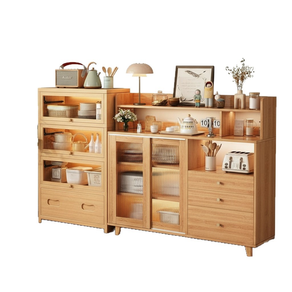 armario de comedor contra la pared armario de almacenamiento integrado armario de estilo japonés armario de almacenamiento de cocina doméstica armario de almacenamiento armario simple armario