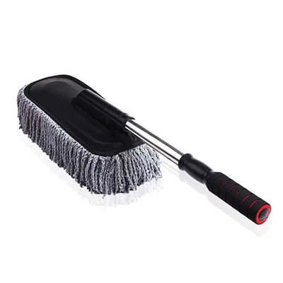 Brush Car Wiping Special Supplies Milk Car cleaning tools - flat-style-retractable-gray-pvc-bag