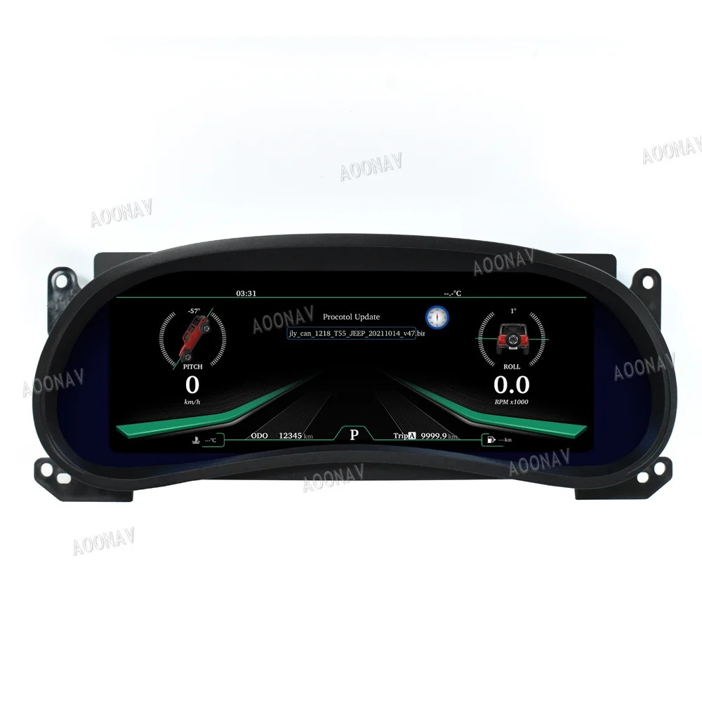 Suitable for Jeep Wrangler Jk Smart Lcd Dashboard Display Cockpit Speed Digital Display