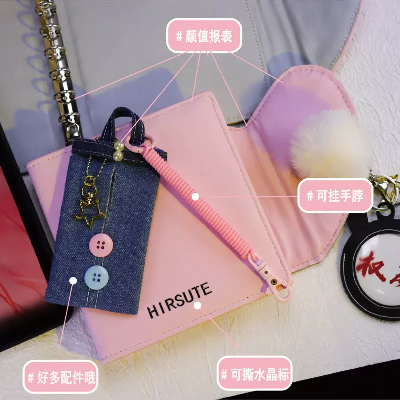 ins银色pu磁扣活页卡册四宫格3寸拍立得爱豆小马专辑小卡追星收纳