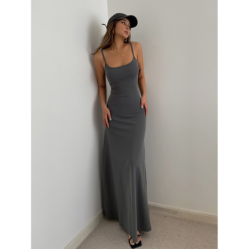 Summer Thai-Style Elegant Spaghetti Strap Long Dress, Super Flattering for the Figure, Accentuating the Curves, S-Waistline, Sexy Hot Girl Dress Summer Thai-Style Elegant Spaghetti Strap Long Dress, Super Flattering for the Figure, Accentuating the Curves, S-Waistline, Sexy Hot Girl Dress