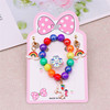Children's cartoon bracelet for princess, jewelry, ring, earrings, set