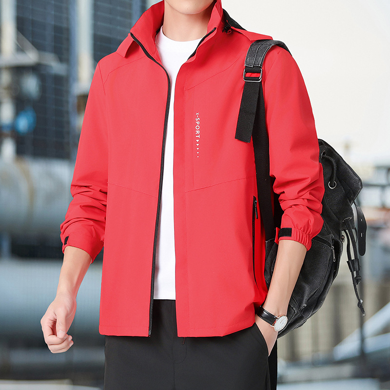 [Spot Stock] [Factory Direct] [M-8XL] Men's Spring/Autumn Hiking Jacket with Fleece Lining, Loose Fit