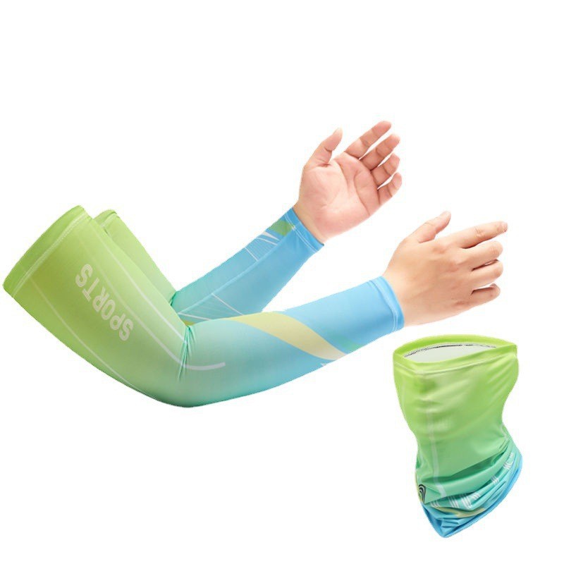 Manga de hielo de protección solar manga hombres y mujeres manga de mano de seda de hielo protección del brazo protección solar verano guantes delgados