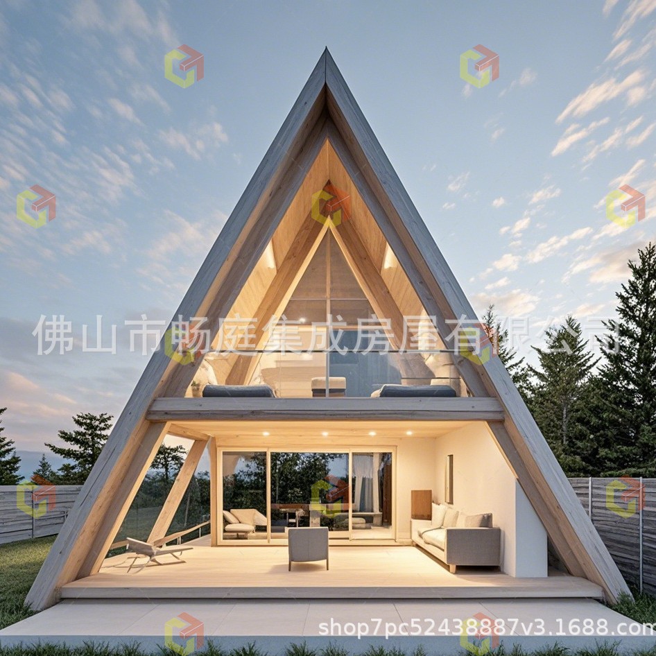 Casa Modular Prefabricada de Acero Ligero Móvil para Residencia y Casas de Campo