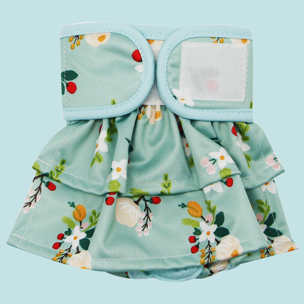 Asenappy pantalones fisiológicos para perros pañales para perros mascotas hembra perro lavable falda pantalones de seguridad anti-acoso durante el período fisiológico