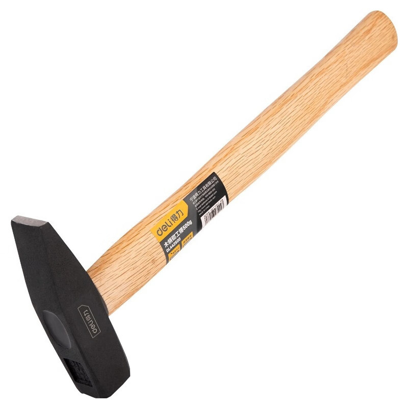 得力工具 DL442500木柄钳工锤 鸭嘴锤小铁锤电工锤小锤子小榔头铁