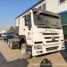 出口二手豪沃自卸车 6轮单桥拖车底盘 货物运输自卸卡车