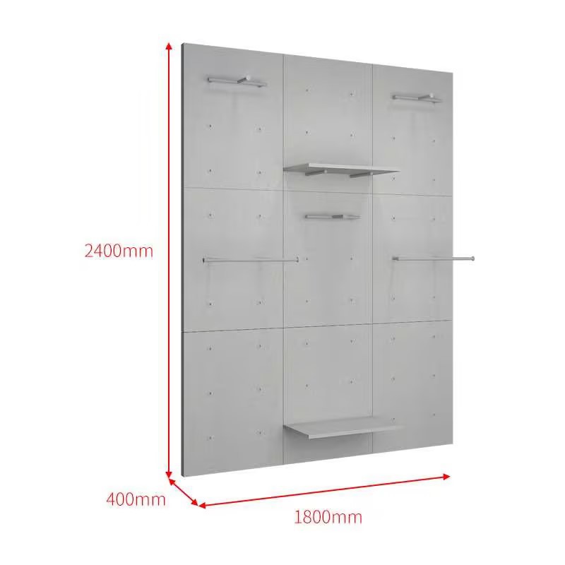 Tienda de ropa de alta calidad estante de exhibición de ropa de hombre estante de exhibición de piso deportivo al aire libre tienda de ropa estante