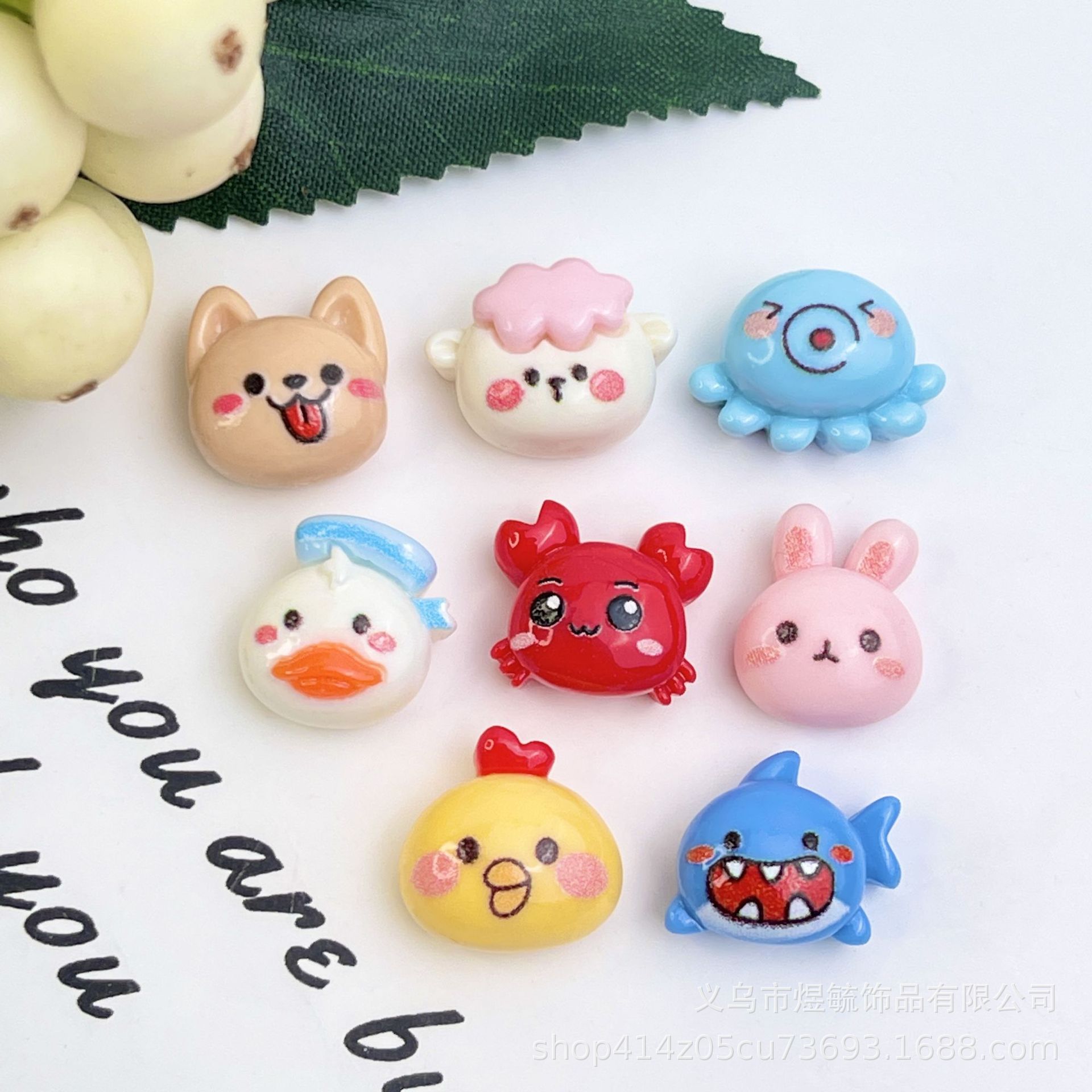 고품질 미니 문어, 게, 상어, 작은 동물 혼합 싱글