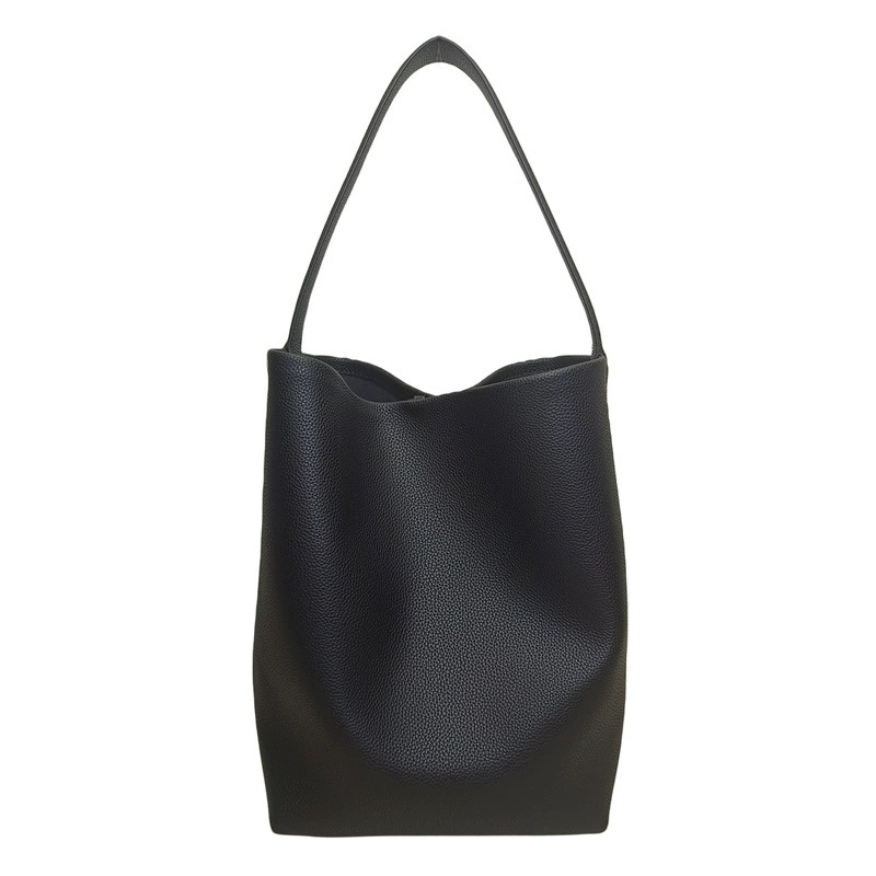 Capacious leather universal shoulder bag one shoulder, cowhide, high-end