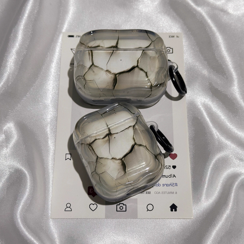Marble Crack Texture Design Protective Case Suitable for AirPods 1, 2, 3 and Pro Pro2 Generations Marble Crack Texture Design Protective Case Suitable for AirPods 1, 2, 3 and Pro Pro2 Generations