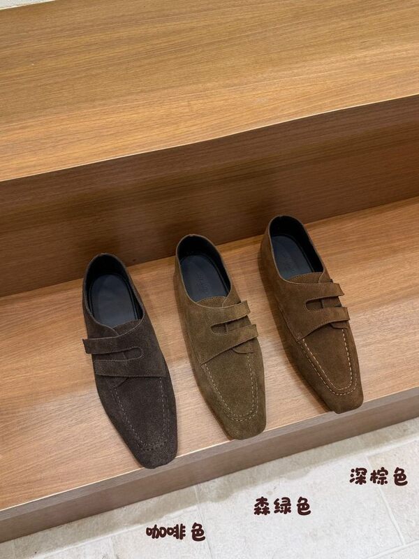 Retro-style suede loafers for women, slip-on height-increasing shoes, versatile small leather shoes for women Retro-style suede loafers for women, slip-on height-increasing shoes, versatile small leather shoes for women