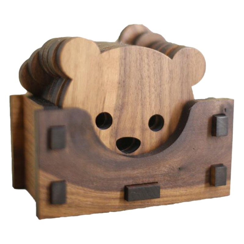 Traje de montaña de madera maciza piezas titular de montaña de madera maciza Hueco mantel de madera