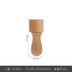 羊毛フェルトスタンパー（針付きウッドカラーウッドスタンパー） 手芸用フェルトニードルペン 木製パンチニードルホルダー|undefined