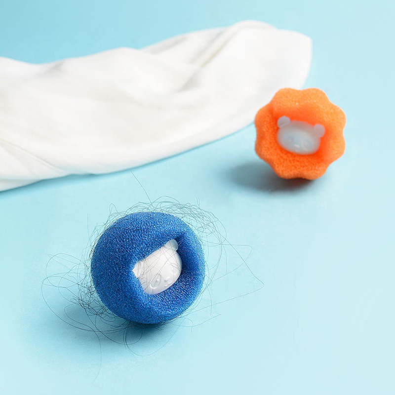 Washing Machine Sponge Cleaning Ball—Lint-Removing, Stain-Removing, Anti-Tangle Washing Sponge Ball—Magic Stain-Removing and Laundry Cleaning Ball