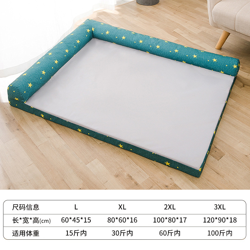 Four Seasons Big Dog Kennel mediano grande perro nido estera extraíble y lavable sofá Golden Retriever Nido sofá cama nido para mascotas al por mayor