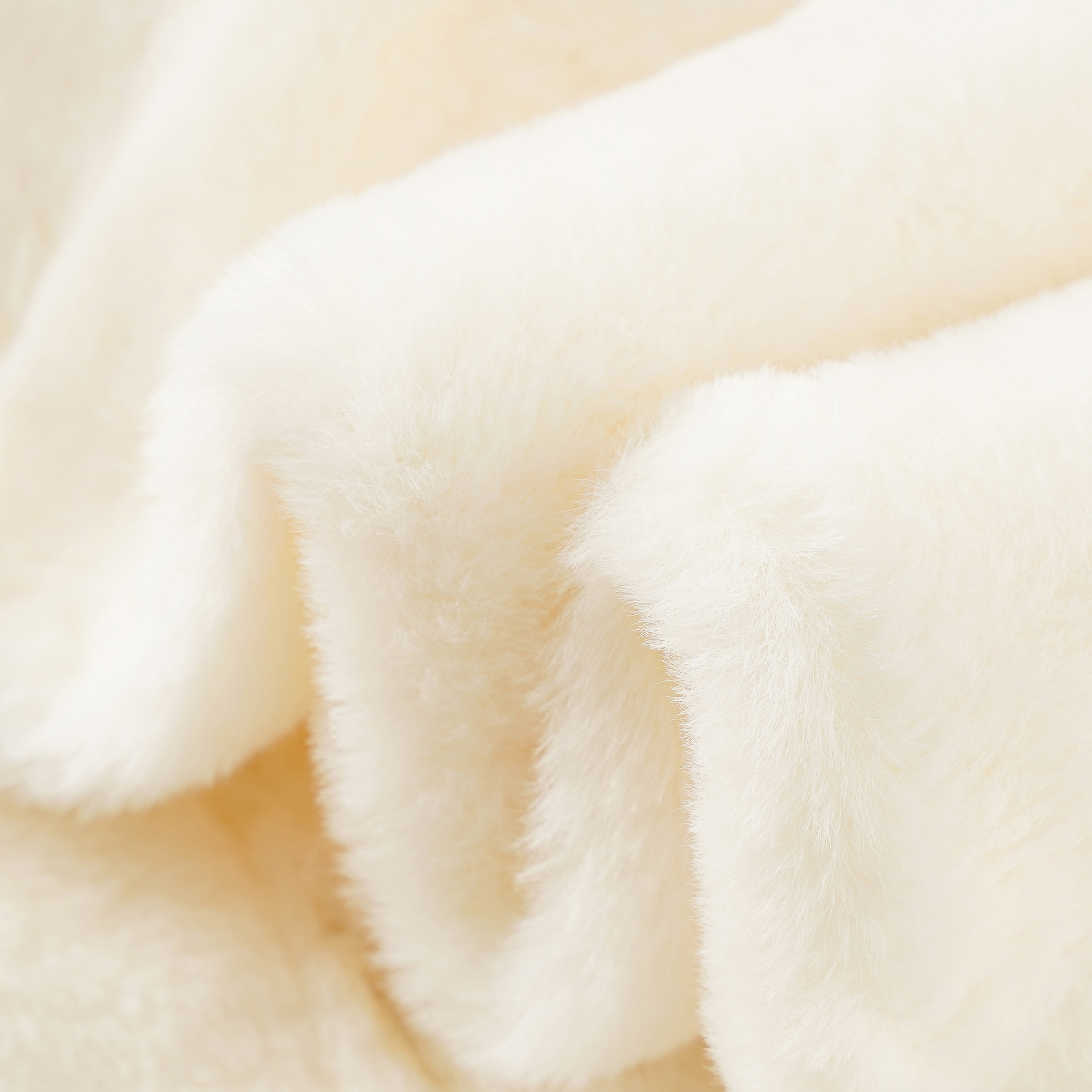 Otoño e Invierno color sólido en stock blanco simple moda de las mujeres felpa invierno bufanda caliente