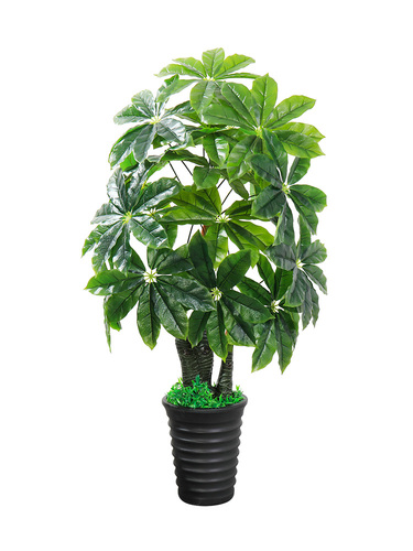 Fake tree, money tree, simulated plant, large floor-standing potted tree, plastic fake flower, living room indoor flower decoration, fake green plant