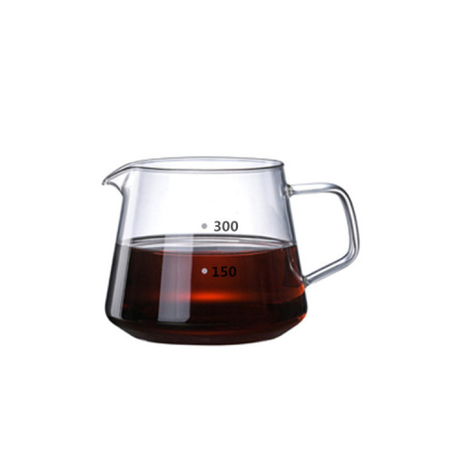 Household Coffee Sharing Pot, Ice Drip Pot, Thickened Design for Wholesale Brewing—Stylish American-Style High-Borosilicate Heat-Resistant Glass Pour-Over Coffee Maker