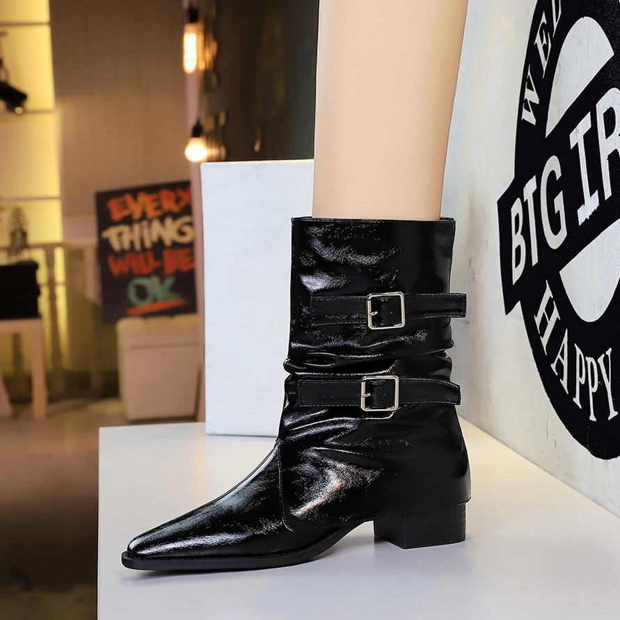 Western Cowboystiefel Für Damen Mit Blockabsatz Im Retro Design_voghion.com