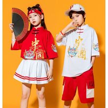 六一儿童表演服装小学生汉服女童中国风啦啦队演出服男童运动会潮