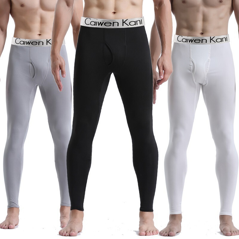 Men's Thermal Underwear Set, Thin and Thickened, Fleece-Lined Base Layer Pants, Thermal Pants, Thermal Underwear