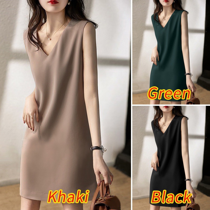Japanese elegant summer sleevless dress