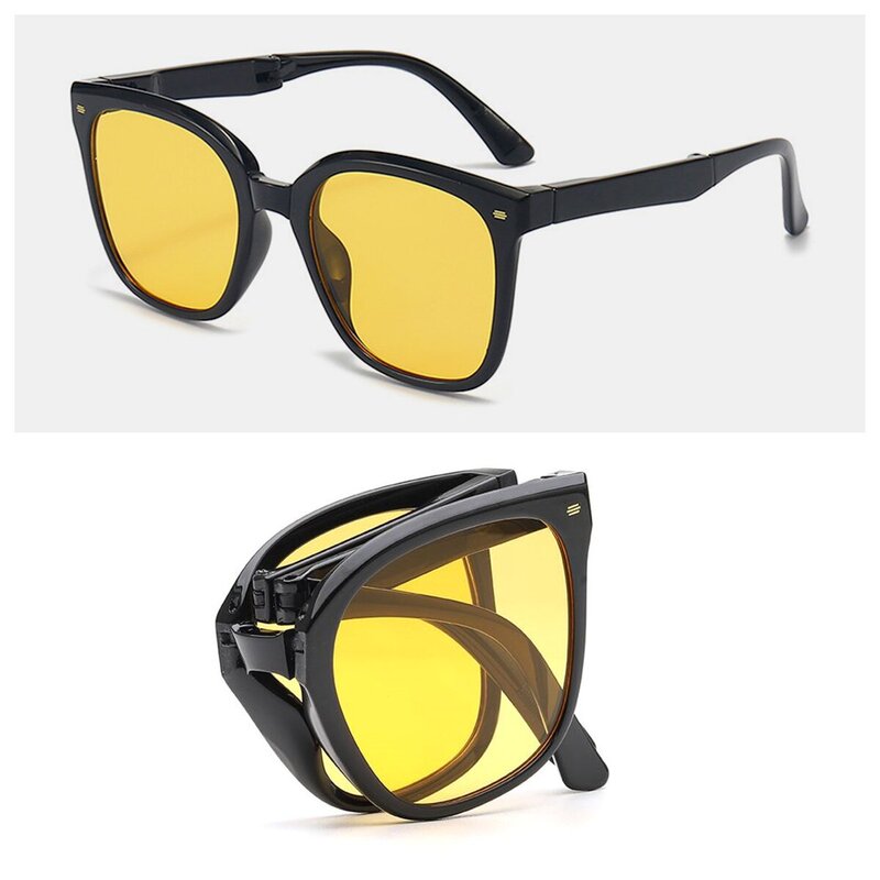 Gm Versatile Sunglasses, Portable and Easy to Store, Mini Foldable Sunglasses, Sun Protection, Uv Protection, Driving Anti-Glare Night Vision Glasses