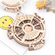 3D wooden three-dimensional puzzle handmade perpetual calendar wooden assembly model handmade mechanical transmission model