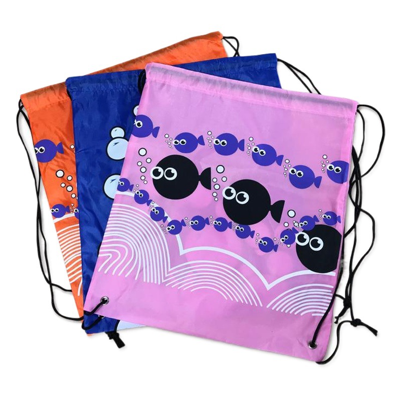 Bolsa de cordón ropa al aire libre bolsa de almacenamiento bolsa de zapatos playa natación entrenamiento cordón bolsa al aire libre mochila de pescado