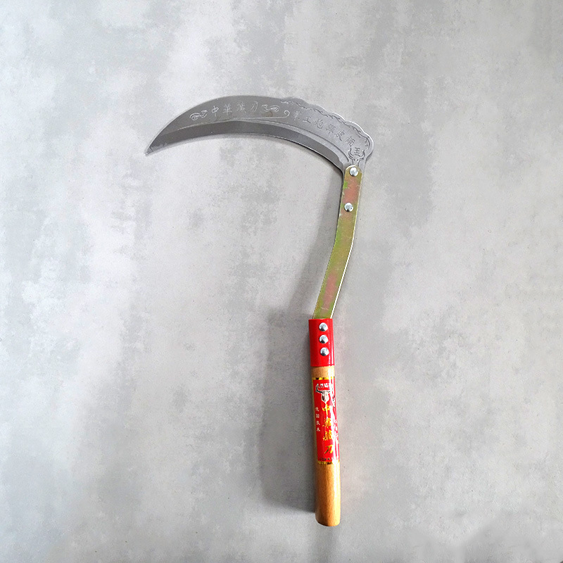 厂家批发农用镰刀割草刀割麦子打草锰钢禾镰