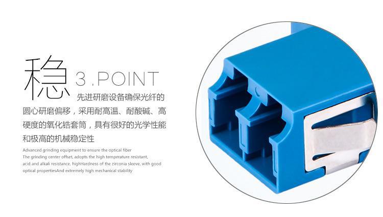 TC-NET中通服LC双工光纤适配器LC光纤耦合器链接无质量稳定
