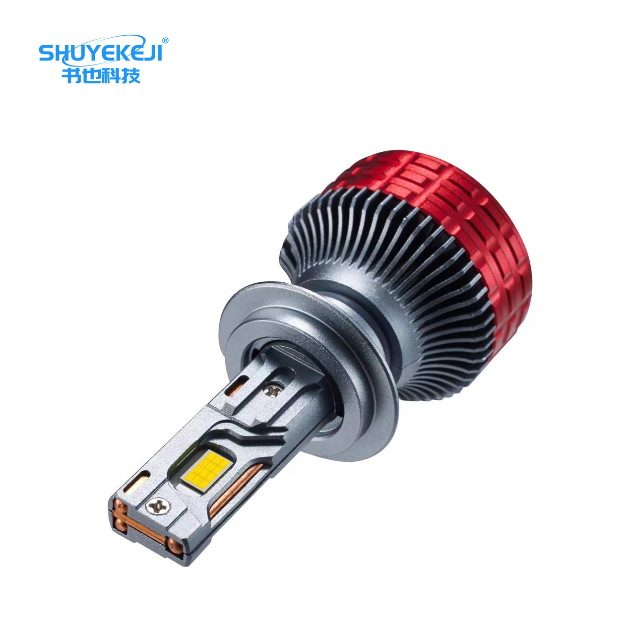 Faros LED ultrabrillantes de alta potencia de 250W para coche, modificación de faros H7H4H1, lámpara de fabricante con tres tubos de cobre