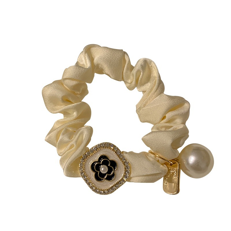 Elegante franse haarstrik luxe scrunchie accessoire voor dames_voghion.com