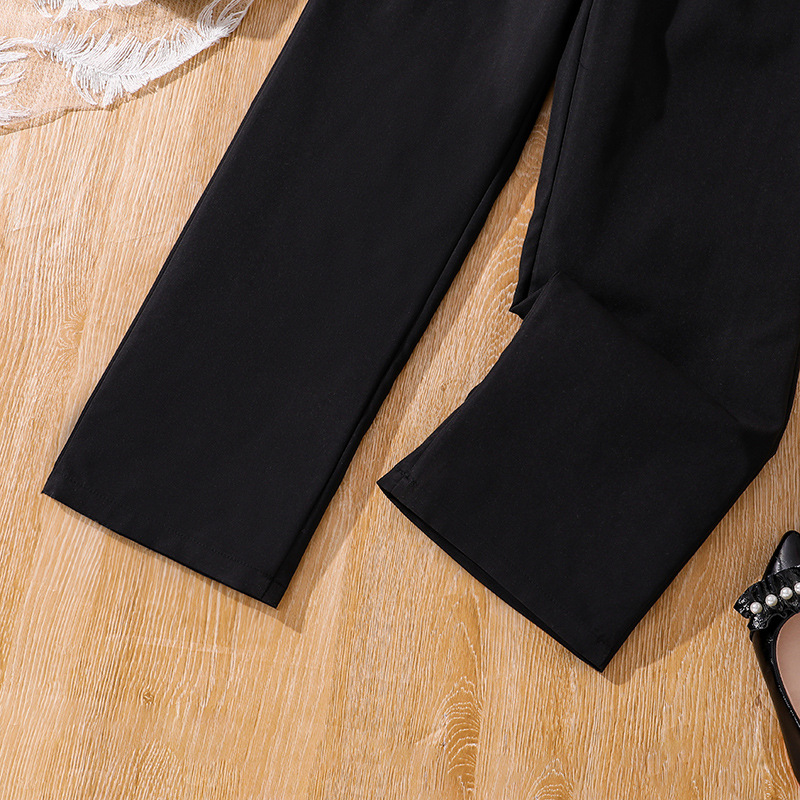 Girls Two-piece Jumpsuit And Jacket Set For Autumn_voghion.com